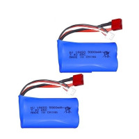 Аккумулятор 7,4 V 3000mAh 18650 Lipo для Wltoys 10428 /12428/12423 RC