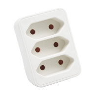 Европейская розетка питания 250 в 16 А 3-сторонние разветвители дорожные адаптеры