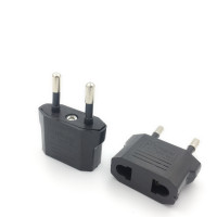 Переходник с 2 круглыми розетками из США в евровилку
