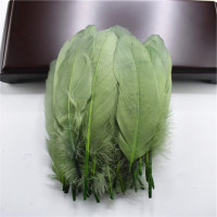 Серебристо-серый жесткий столб натуральные гусиные перья для рукоделия перья 5-7 дюймов/13-18 см ювелирные изделия перо фазана свадебное украшение дома