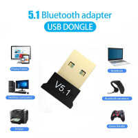 Мини USB Bluetooth-адаптер совместимый с 5,1 для ПК, ноутбука, мыши, клавиатуры, телефона, принтера, динамика, беспроводной приемник передачи