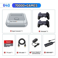 Игровая приставка KINHANK с поддержкой 90000 игр, 50 эмуляторов для PS1/PSP/MAME/DC с контроллерами
