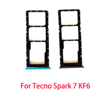 Лоток для SIM-карты для Tecno Spark 8 8C 7 Pro 7 P 7T 4 6 Go Air KF6 KF7j KF6p KG6 KE7