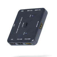 HDMI-совместимый KVM USB 2,0 клавиатура мышь принтер монитор