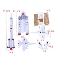 1 набор игрушечный ракета космическая серия Ракетный самолет спутник астронавт модель торт украшение игрушка