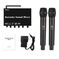 Звуковой микшер HDMI для караоке с беспроводным микрофоном