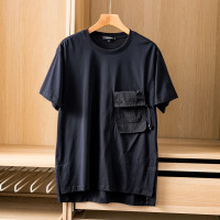 大師之作！奢華體驗！100支絲光棉！高端夏季機能風寬鬆短袖T恤男