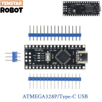 Контроллер Nano 3,0 с Загрузчиком USB Type-C, совместимый с драйвером Arduino CH340 16 МГц ATMEGA328P