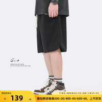 GWIT 320g祕魯棉 夏季新款美式高街休閒籃球潮流運動五分短褲男