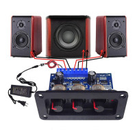 Усилитель мощности сабвуфера AIYIMA 2x25 Вт + 50 Вт, 2,1 каналов, Bluetooth 5,0, усилитель звука для динамика, домашний усилитель звука