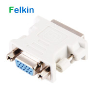 Адаптер DVI/VGA Felkin, конвертер DVI 24 + 5 Pin (штекер) в VGA (гнездо) 1080P, видеоконвертер для HDTV, монитора, компьютера, ноутбука