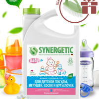 Средство для мытья посуды детской Synergetic Baby 3,5л