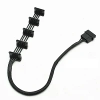 1to5 PC сервер ATX 4Pin IDE Molex на 5 портов SATA серии ATA кабель питания 18AWG 40 см 15,7 дюйма для 5-слойного жесткого диска Cady