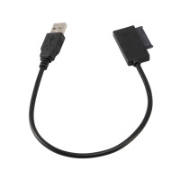 Кабель-переходник USB 2,0 на Mini Sata II 7 + 6 13Pin для ноутбука, CD/DVD ROM, привода Slim Line