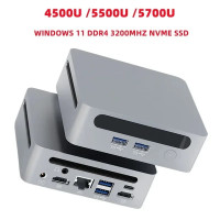 SZBOX Мини ПК 4500U / 5500U / 4700U Windows 11 DDR4 3200 МГц NVME SSD WIIF 6 BT 5,2 4K HD мини ПК игровой компьютер