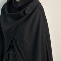 「 凌鴉ILNya 」支離_黑 裙披鬥篷 多層次裙擺/披肩優雅先鋒疊穿