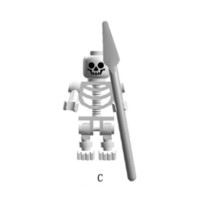 MOC средневековый военный Скелет Корпус серия солдаты армия строительные блоки оружие стрела строительные блоки детские игрушки подарок