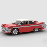 Кубики MOC Toys 1958, модель Plymouth Fury, конструктор из фильма «сделай сам», игрушка, кирпич, рождественские подарки, детские игрушки, классический автомобиль, мини