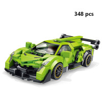 Городской скоростной чемпион, спортивный автомобиль, строительные блоки, техника, автомобиль, машина, автомобиль, MOC, Обучающие строительные игрушки
