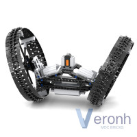 351 шт., строительные блоки MOC Space Wars, радиоуправляемая модель Hailfire, высокотехнологичные строительные блоки, технический Электрический гусеничный автомобиль, кирпичи, игрушки для детей, подарки