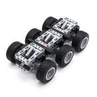 119 шт. высокотехнологичный 3-аксид прицеп, набор моделей MOC, автомобили, строительные блоки, грузовик, кузов, подвеска, сборные блоки, развивающие игрушки