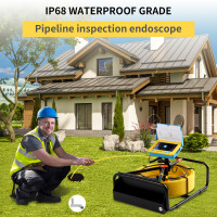 Камера для обследования труб с видеорегистратором, 32 ГБ, промышленный эндоскоп SHENTIANXIA для канализации, IP68, аккумулятор 8500MHA, 10/20/30/40/50 м