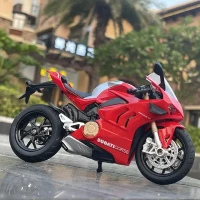 Модель гоночного кросс-кантри Ducati Panigale V4S, модель из сплава, игрушка, модель уличного мотоцикла, коллекция, подарок для детей, 1/12