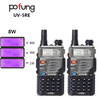 Pofung UV-5RE/5RE PLUS/UV52X 8W VHF UHF 136-174/400-480MHz Walkie Talkie Dual Band Ham Handheld Рация Любительское радио baofeng bf uv5re