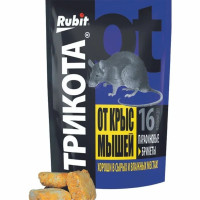 
    Средство против грызунов крыс и мышей Rubit ТриКота парафиновые брикеты 16 доз Рубит ТРИКОТА
  