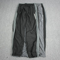 外貿男士春秋速乾運動褲雙層透氣網拉鍊束口褲寬鬆大尺碼休閒褲衛褲