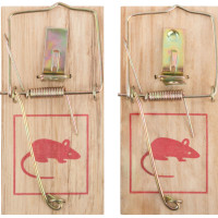 Мышеловки деревянные малые 2 шт., 100 х 45 мм