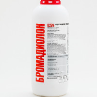 Бромадиолон 1л - используют для уничтожения крыс и мышей путём приготовления пищевых приманок.