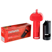 Кротоловка Красная Пиранья с аксессуаром для выемки грунта Феролайф (ловушка для крота, не гуманная)