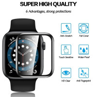 5 шт., защитная пленка для Apple Watch 7 6 SE 5 4 8 40 мм 41 мм 42 мм 44 мм 45 мм 38 мм, керамическая пленка для IWatch Ultra 49 мм, не стекло