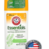 Arm & Hammer, Essentials, дезодорант с натуральными дезодорирующими компонентами, розмарин и лаванда, 71 г