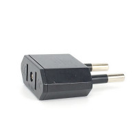 Американский адаптер питания для путешествий из Китая в Европу адаптер с 2 контактами США в евровилку адаптер переменного тока Тип C