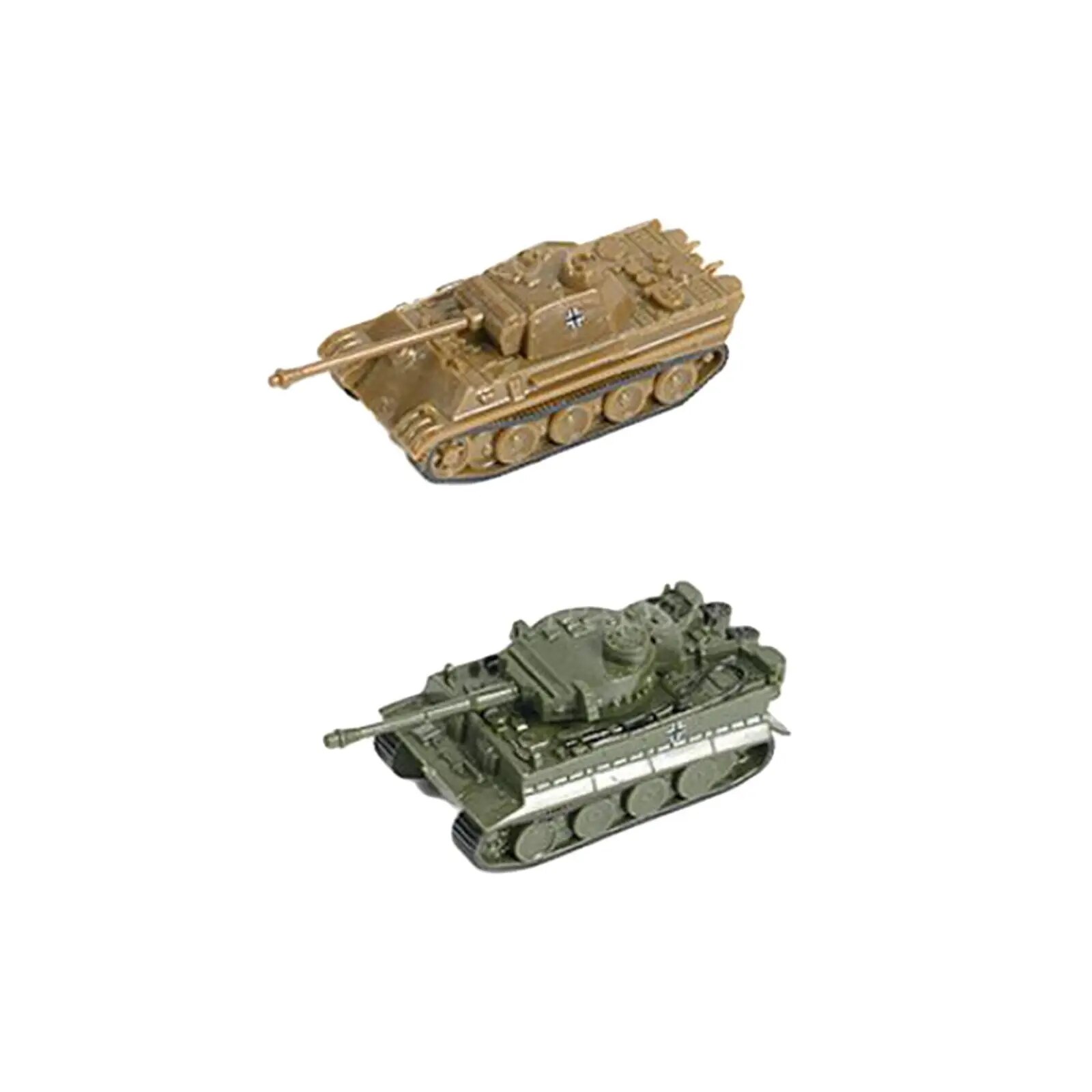 2Pcs 1/144 Scale Tank Model Building Model Reconnaissance Vehicles Collectibles Puzzle for Boys Display Kids Children Keepsake