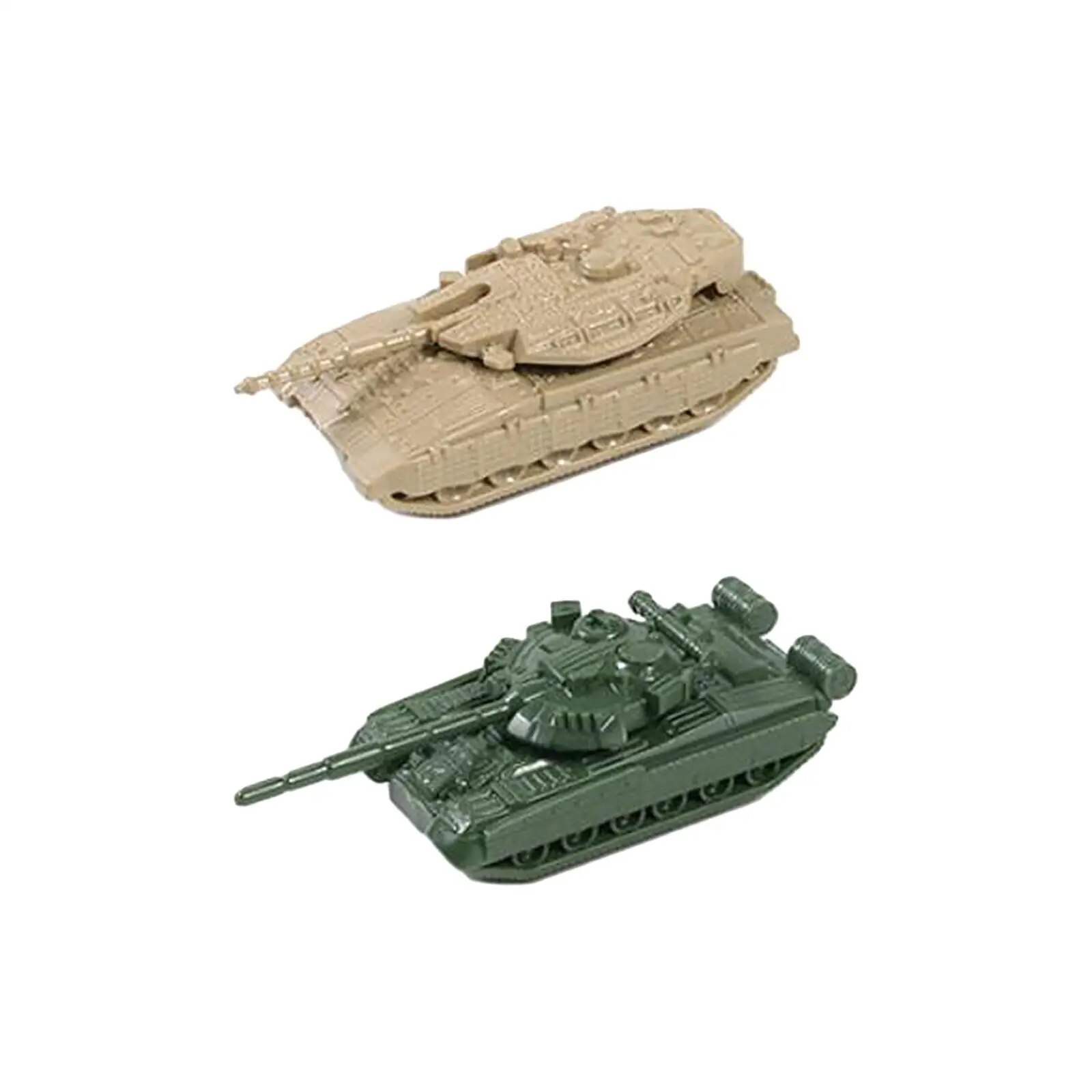 2Pcs 1/144 Scale Tank Model Building Model Reconnaissance Vehicles Collectibles Puzzle for Boys Display Kids Children Keepsake