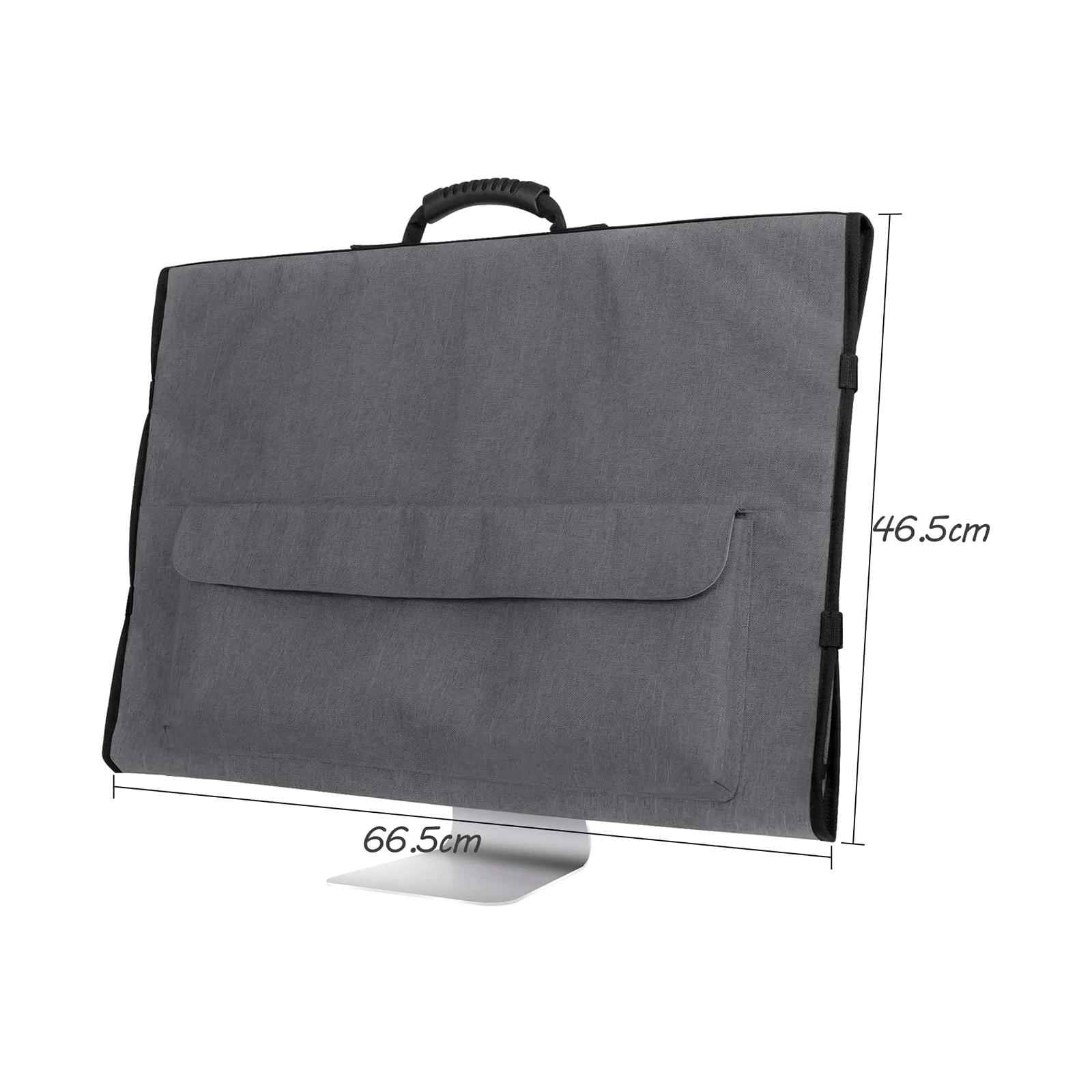 27inch Monitor Carrying Case Adjustable Buckle Anti Scratch Padded Travel Carrying Bag Protective Case for Desktop Computer