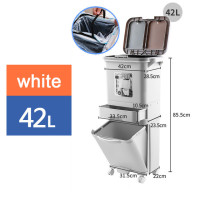 Бытовые двойные банки для мусора