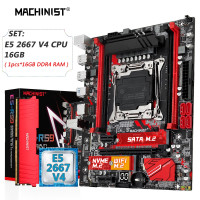 MACHINIST X99 материнская плата Combo LGA 2011-3 Xeon E5 2667 V4 комплект DDR4 1*16 Гб ОЗУ 2133 МГц память NVME M.2 USB 3,0 четырехканальный RS9