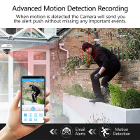 IP-камера Techage Super HD 4 МП 5 Мп PoE купольная комнатная Eplosion-водонепроницаемая камера видеонаблюдения с аудиозаписью P2P видеонаблюдения