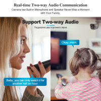 Уличная камера Techage H.265 Ultra HD 4K POE 8 Мп, IP-камера с распознаванием лица, цветным ночным видением, двухканальным аудио для системы видеонаблюдения