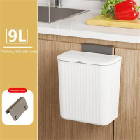 Подвесная корзина для мусора необычная корзина для мусора с крышкой, корзина для мусора большой емкости, настенная корзина для мусора, кухонная корзина для хранения