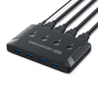 CYSM Chenyang KVM USB 3,0 Переключатель Селектор 4 порта ПК с общим доступом 4 устройства для клавиатуры мыши сканера принтера