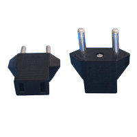 Маленький переходник с US на EU AU KR IT ES RUS AC для путешествий