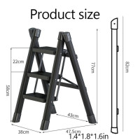 Складная лестница, портативная лестница, лестница из углеродистой стали для дома, многофункциональные Лестницы в елочку, складной стул для кухни
