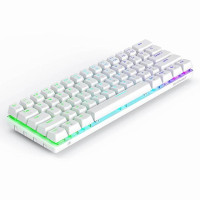 BlitzWolf BW-KB0 61 клавиша Механическая клавиатура Горячая замена Проводная двухрежимная 60% Игровая беспроводная клавиатура bluetooth с ПО, поддержка Win 7/8/10/ Android/IOS/MAC, RGB подсветка