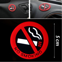 Наклейки на логотип No Smoking для автомобиля, для Рено мегана 2, 3, Дастера, Логана, Клио 4, 3, Лагуна 2, сандеро, сценические 2, 1 шт.