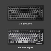 Набор для творчества Akko MONSGEEK M1 ANSI/ISO, 75% RGB Механическая алюминиевая клавиатура с горячей заменой без корпуса с ЧПУ, металл, VIA/QMK, прокладка, крепление